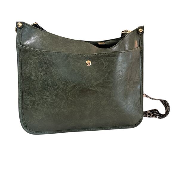 Green Crossbody Bag w/Guitar Strap - Picture 2 of 7